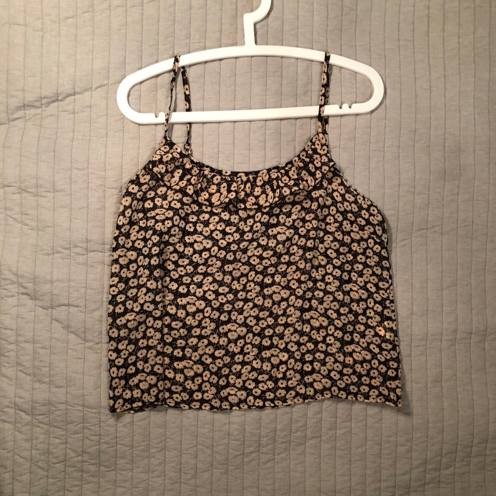 Sheer Floral Strappy Top